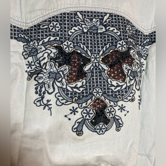 New Free People x We the free Western Wear Cutoff Top sz Small (fits Medium) - Picture 8 of 17